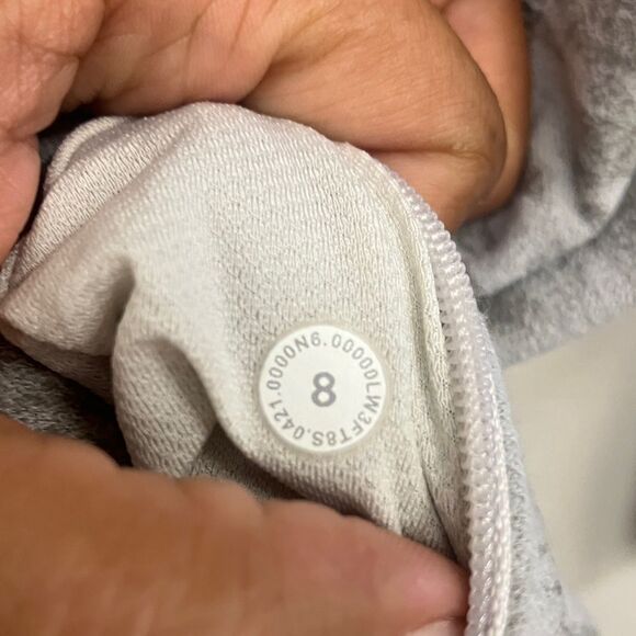 Lululemon ”It’s Rulu” Run long sleeve sweatshirt data rush Jaguar white opal 150 - Picture 6 of 9